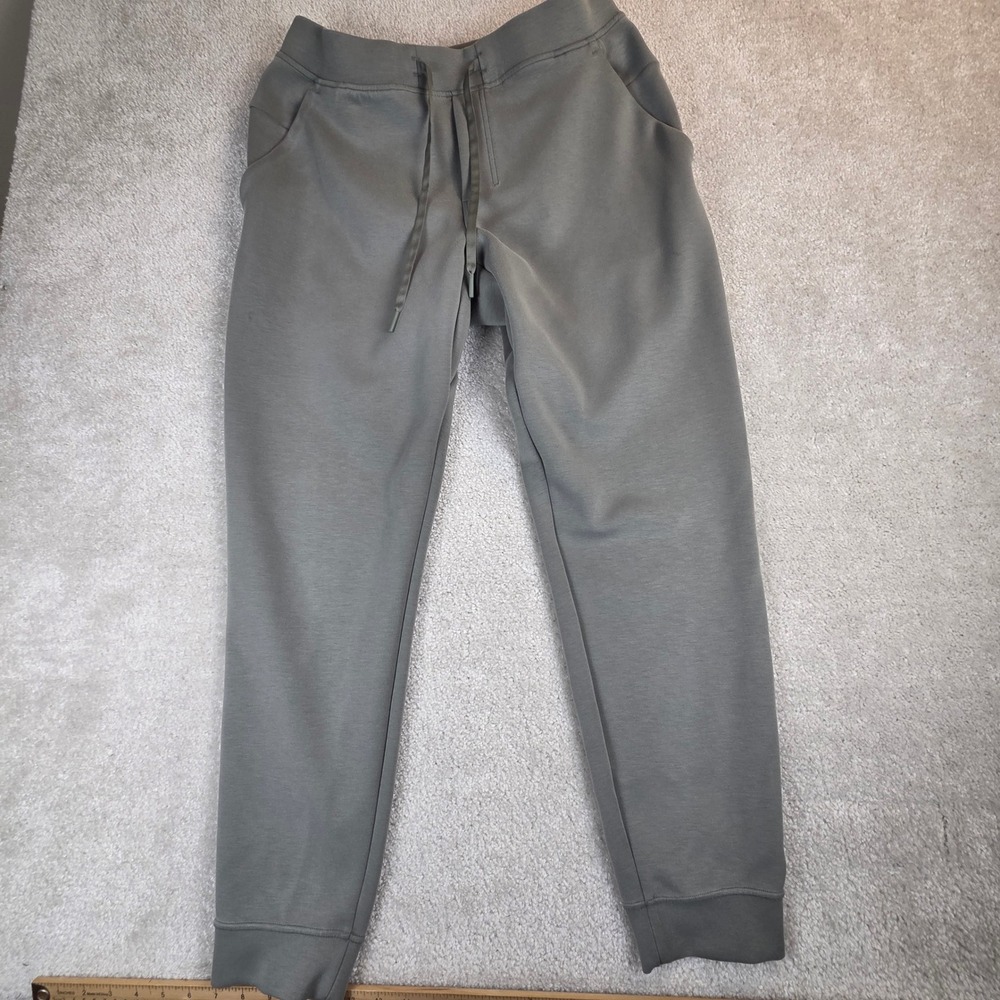 Lululemon Smooth Spacer Jogger Mens Large Green Tapered Sweatpants LM5B18S